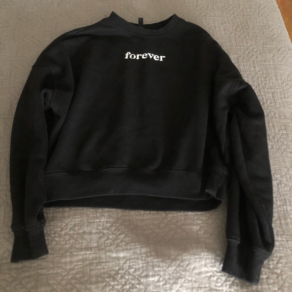 “Black Forever Friends Black Sweatshirt”